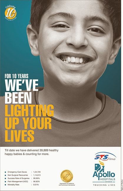 Apollo Hospital static ad: Print ad for Apollo Hospital, 2015.