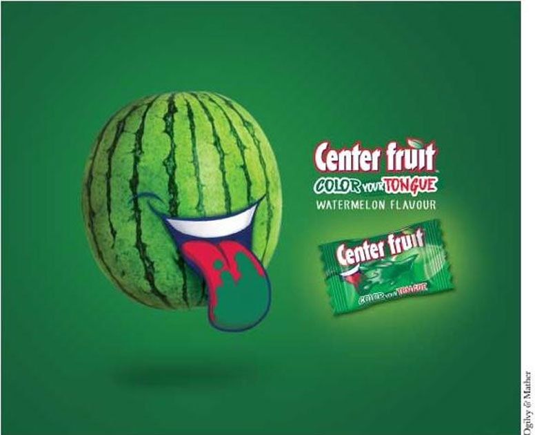 Center Fruit print ad: Print ad for Center Fruit, 2015.