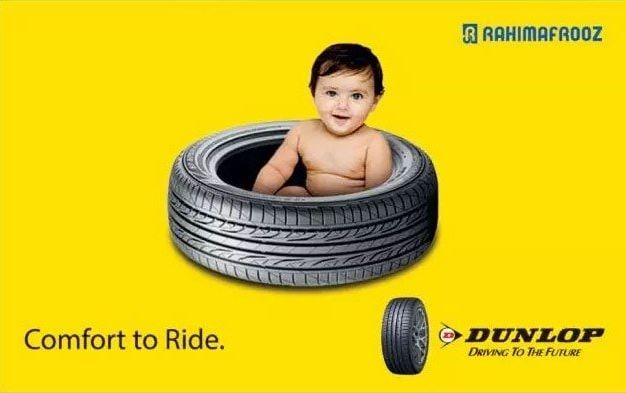 Dunlop static ad: Print ad for Dunlop, 2017.