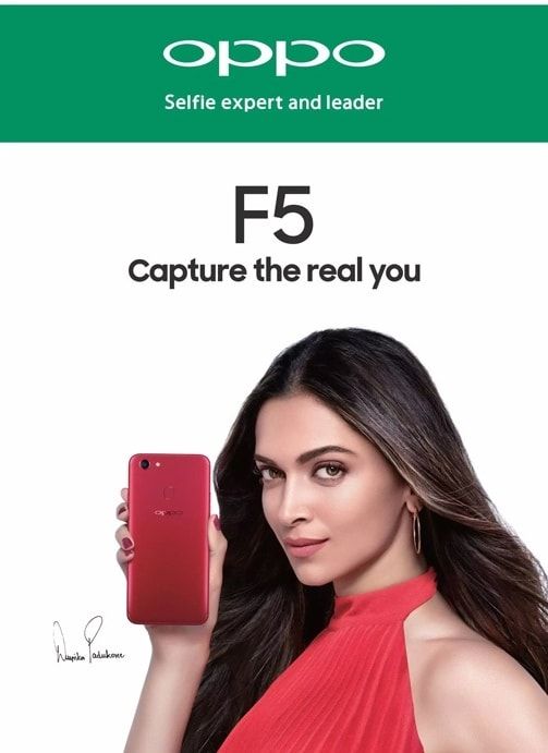 OPPO static ad: Print ad for Oppo F5, 2017.