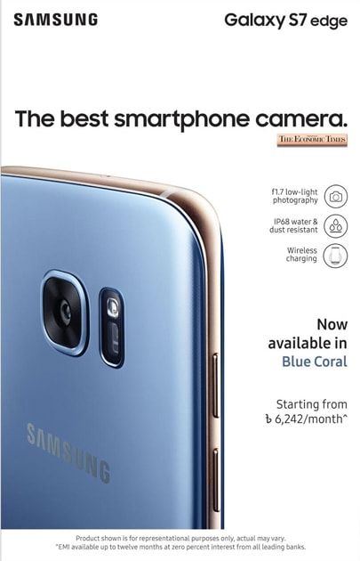 Samsung static ad: Print ad for Samsung, 2017.
