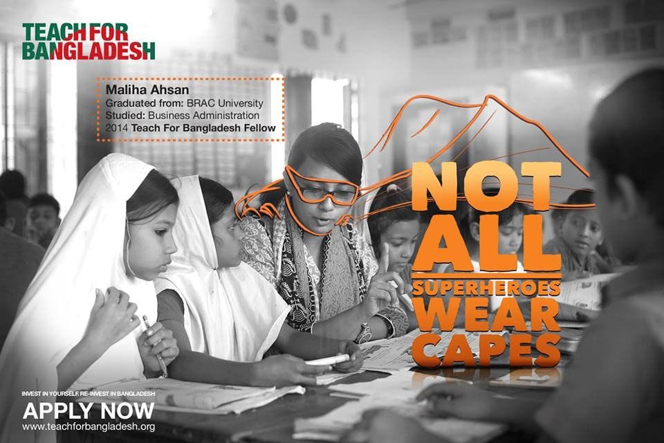 Teach For Bangladesh digital display: Teach For Bangladesh - Not all Superheroes Wear Capes!