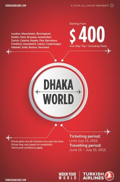 Turkish Airlines static ad: Print ad for Turkish Airlines, 2015.