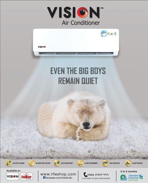 Vision Air Conditioner static ad: Print ad for Vision Air Conditioner, 2015.