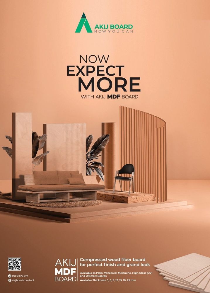 Akij Board print ad: Print ad for Akij Board, 2024.