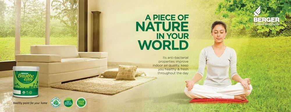 Berger Breathe Easy static ad: Print ad for Berger Breathe Easy, 2017.