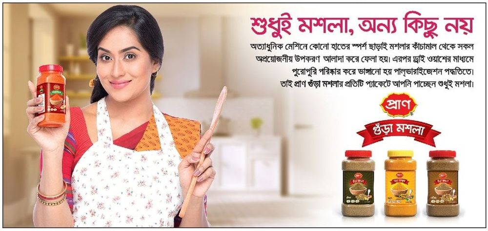 PRAN Spices static ad: Print ad for PRAN Spices, 2018.