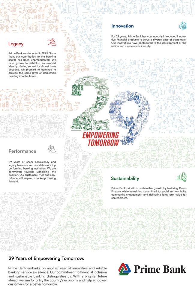 Prime Bank print ad: Print ad for Prime Bank, 2024.