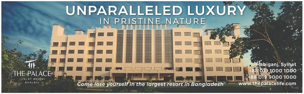The Palace Luxury Resort Bahubal print ad: Print ad for The Palace Luxury Resort Bahubal, 2019.