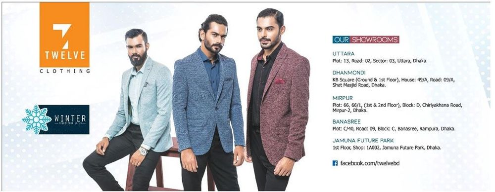 Twelve Clothing static ad: Print ad for Twelve Clothing, 2018.