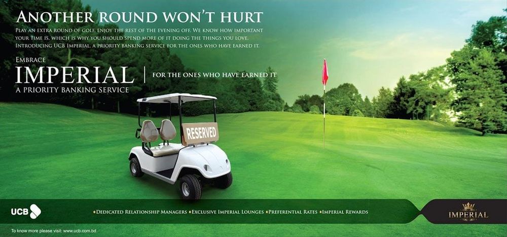 UCB print ad: UCB - Embrace Imperial Priority Banking service