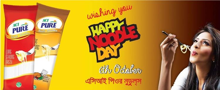 ACI Pure Stick Noodles static ad: Print ad for ACI Pure Stick Noodles, 2015.