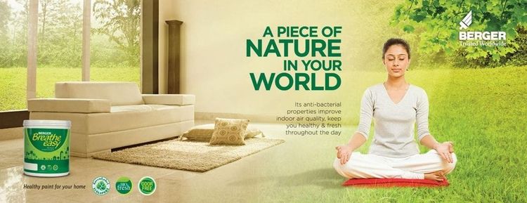 Berger Breathe Easy print ad: Print ad for Berger Breathe Easy, 2017.