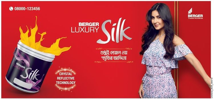 Berger Luxury Silk print ad: Print ad for Berger Luxury Silk, 2018.