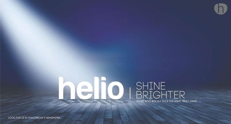 Helio static ad: Print ad for Helio, 2015.