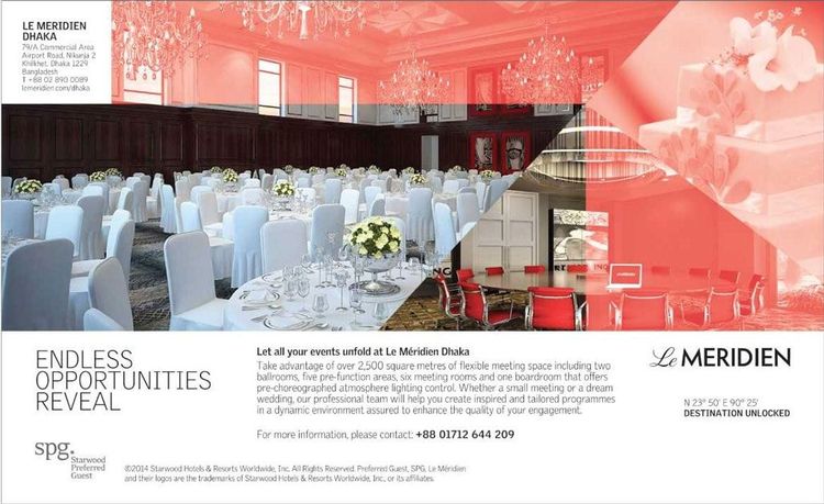 Le Meridien print ad: Print ad for Le Meridien, 2015.