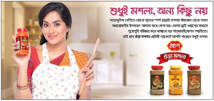 PRAN Spices print ad: Print ad for PRAN Spices, 2018.
