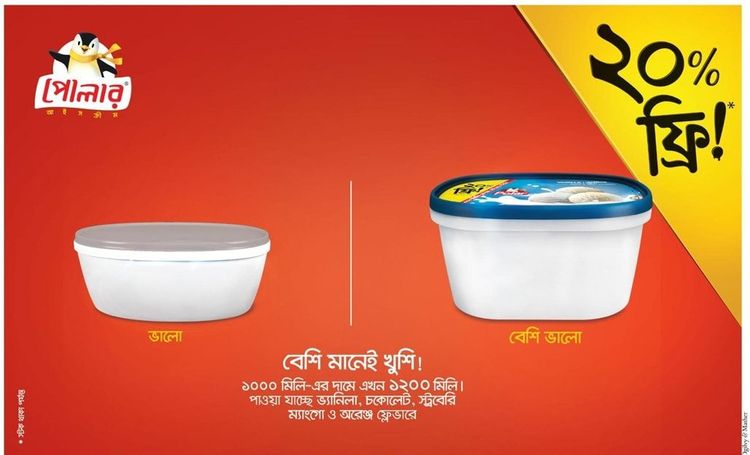 Polar print ad: Polar Ice Cream Consumer Promotion Press Ad, August 2017