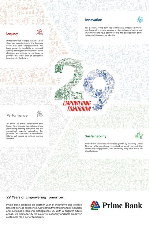 Prime Bank print ad: Print ad for Prime Bank, 2024.