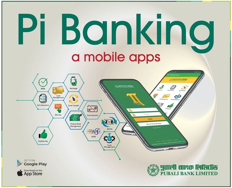 Pi Banking print ad: Print ad for Pi Banking, 2021.