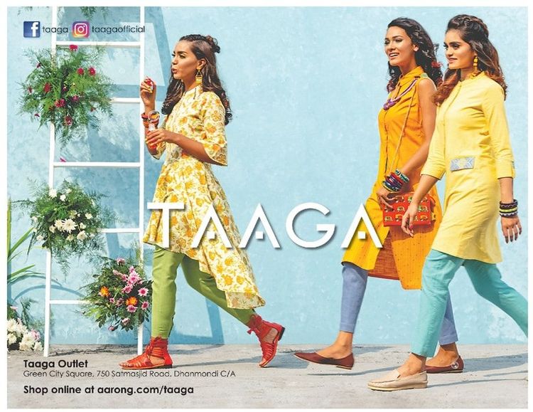 Taaga print ad: Print ad for Taaga, 2019.
