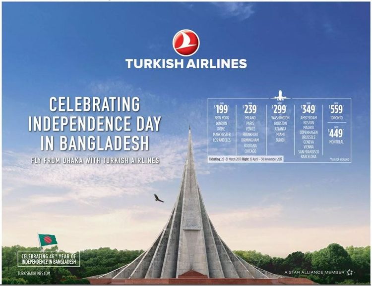 Turkish Airlines print ad: Print ad for Turkish Airlines, 2017.