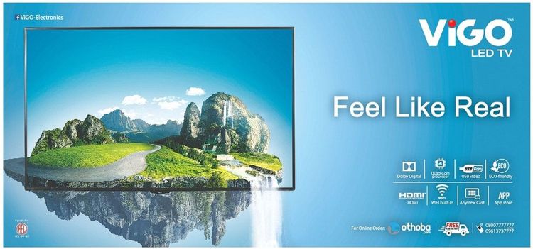 VIGO LED TV static ad: Print ad for VIGO LED TV, 2019.