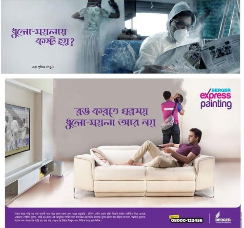 Berger Express Painting print ad: Print ad for Berger Express Painting, 2018.