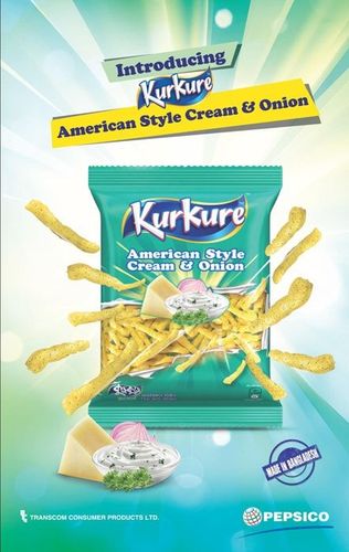 KurKure print ad: KurKure American Style Cream & Onion Press Ad, February 2017