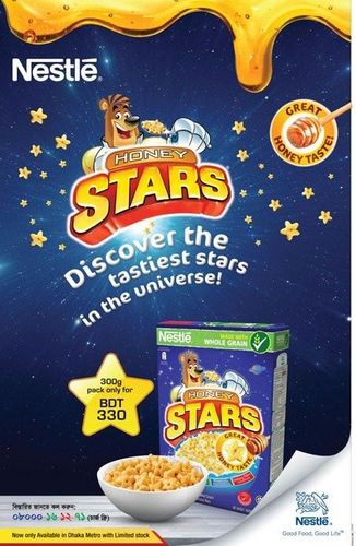 Honey Stars static ad: Print ad for Honey Stars, 2017.