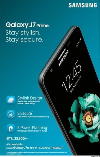 Samsung print ad: Samsung Galaxy J7 Prime Press Ad