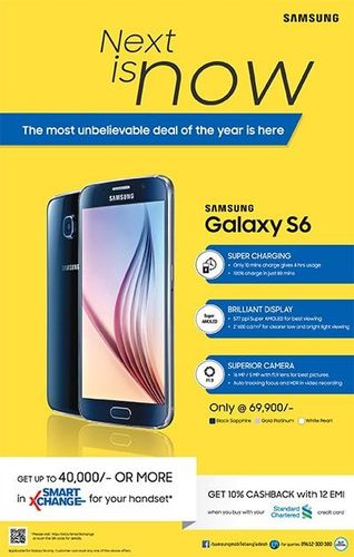 Samsung Mobile print ad: Print ad for Samsung Mobile, 2015.