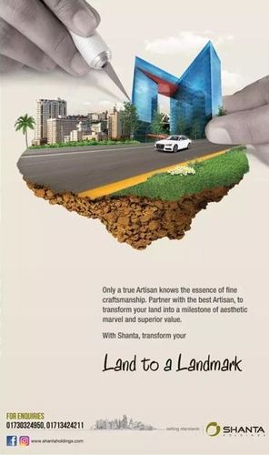 Shanta Holdings print ad: Print ad for Shanta Holdings, 2017.