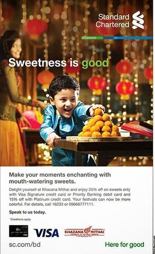 Standard Chartered print ad: Print ad for Standard Chartered, 2015.