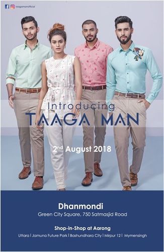 Taaga Man static ad: Print ad for Taaga Man, 2018.